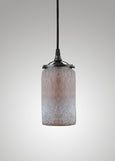 Prairie Glass Spotted Cylinder Pendant