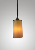 Prairie Glass Spotted Cylinder Pendant