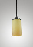 Prairie Glass Spotted Cylinder Pendant