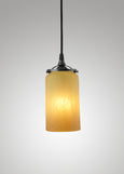 Prairie Glass Spotted Cylinder Pendant