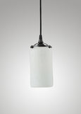 Prairie Glass Spotted Cylinder Pendant