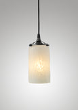 Prairie Glass Spotted Cylinder Pendant