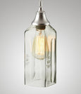 Bottle Glass Pendant, Clear
