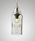 Bottle Glass Pendant, Clear