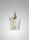 Bottle Glass Pendant, Clear