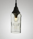 Bottle Glass Pendant, Clear