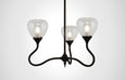 Dune Glass Trumpetvine Chandelier