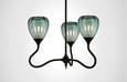 Mirage Glass Small Teardrop Trumpetvine Chandelier