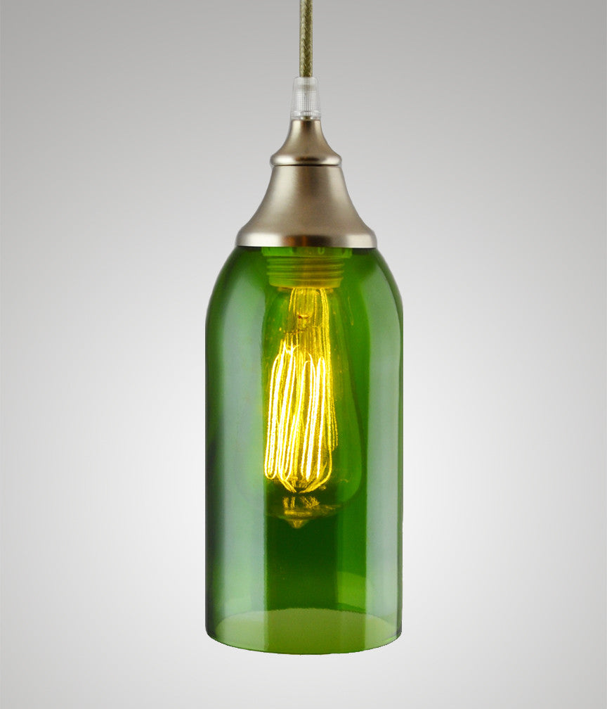 Bottle Pendant, Green Wine