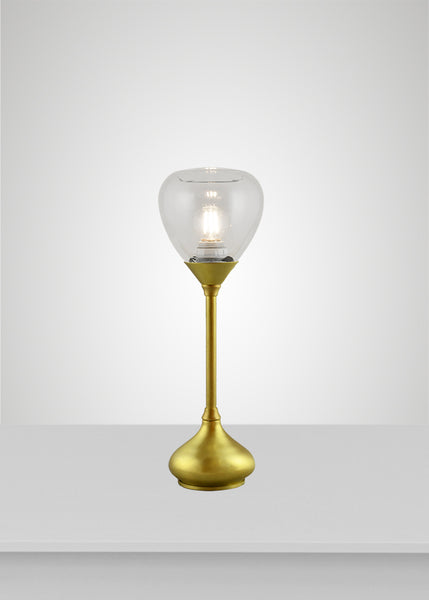 Dune Glass Acacia Table Lamp