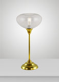 Dune Glass Small Teardrop Acacia Torchiere