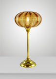 Mirage Glass Large Oval Acacia Torchiere