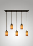 Prairie Glass Spotted Cylinder Cascade Pendant