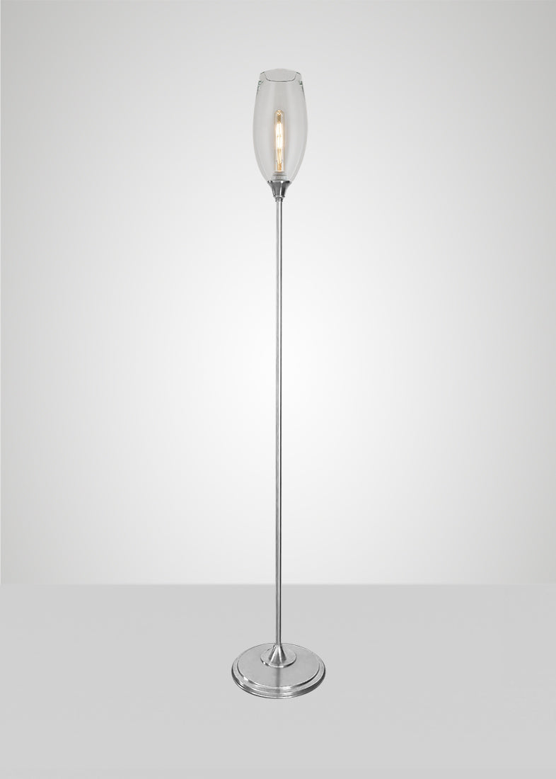 Spindle floor store lamp