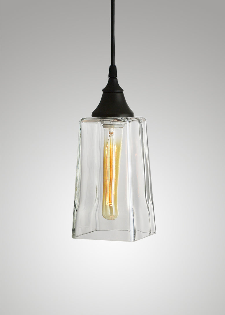 Bottle Glass Pendant, Clear – Metro Lighting