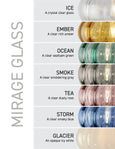 Mirage Glass Small Teardrop Linear Double Sconce